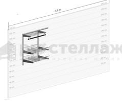 ТИТАН-GS - Гардеробная система хранения - Pro 006