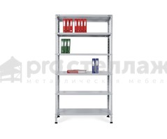 Стеллаж металлический MS 220/100х30/6 с нагрузкой до 100 кг на полку