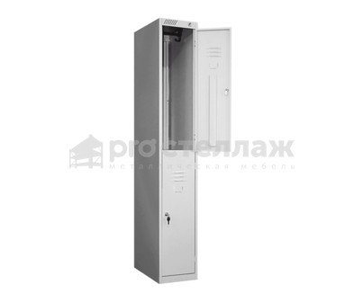 Шкаф для одежды ШРС 12-300 (корпус RAL7035, двери RAL7035, замок повышенной секретности)_1