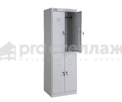 Шкаф для одежды ШРК(1850) 24-800 (корпус RAL7035, двери RAL7035, замок повышенной секретности)_0