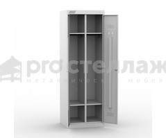 ТМ 12-80 Шкаф металлический для хранения одежды (корпус RAL7035, двери RAL7035, замок повышенной секретности)_1