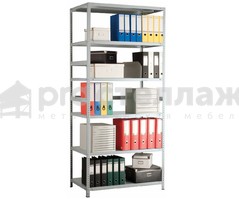 Стеллаж металлический Pro Стеллаж LN ВШГ - 1850х1000х400 на 6 полок с нагрузкой до 100кг на полку