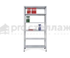Стеллаж металлический Pro Стеллаж LN ВШГ - 1850х1000х500 на 6 полок с нагрузкой до 100кг на полку