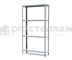 Стеллаж металлический Pro Стеллаж LN ВШГ - 1850х1000х250 на 4 полки с нагрузкой до 100кг на полку