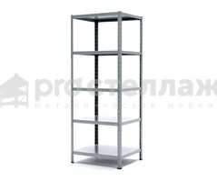 Стеллаж металлический Pro Стеллаж LN ВШГ - 1850х700х600 на 5 полок с нагрузкой до 100кг на полку