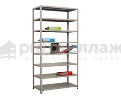 Стеллаж металлический Pro Стеллаж LN ВШГ - 2550х1000х600 на 8 полок с нагрузкой до 100кг на полку