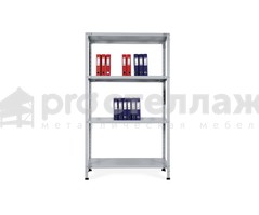 Стеллаж металлический Pro Стеллаж SN ВШГ - 1800х1000х300 мм на 4 полки с нагрузкой до 150 кг на полку