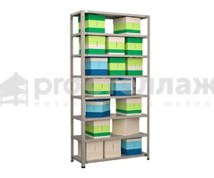 Стеллаж металлический Pro Стеллаж SN ВШГ - 2000х1200х600 мм на 8 полок с нагрузкой до 150 кг на полку